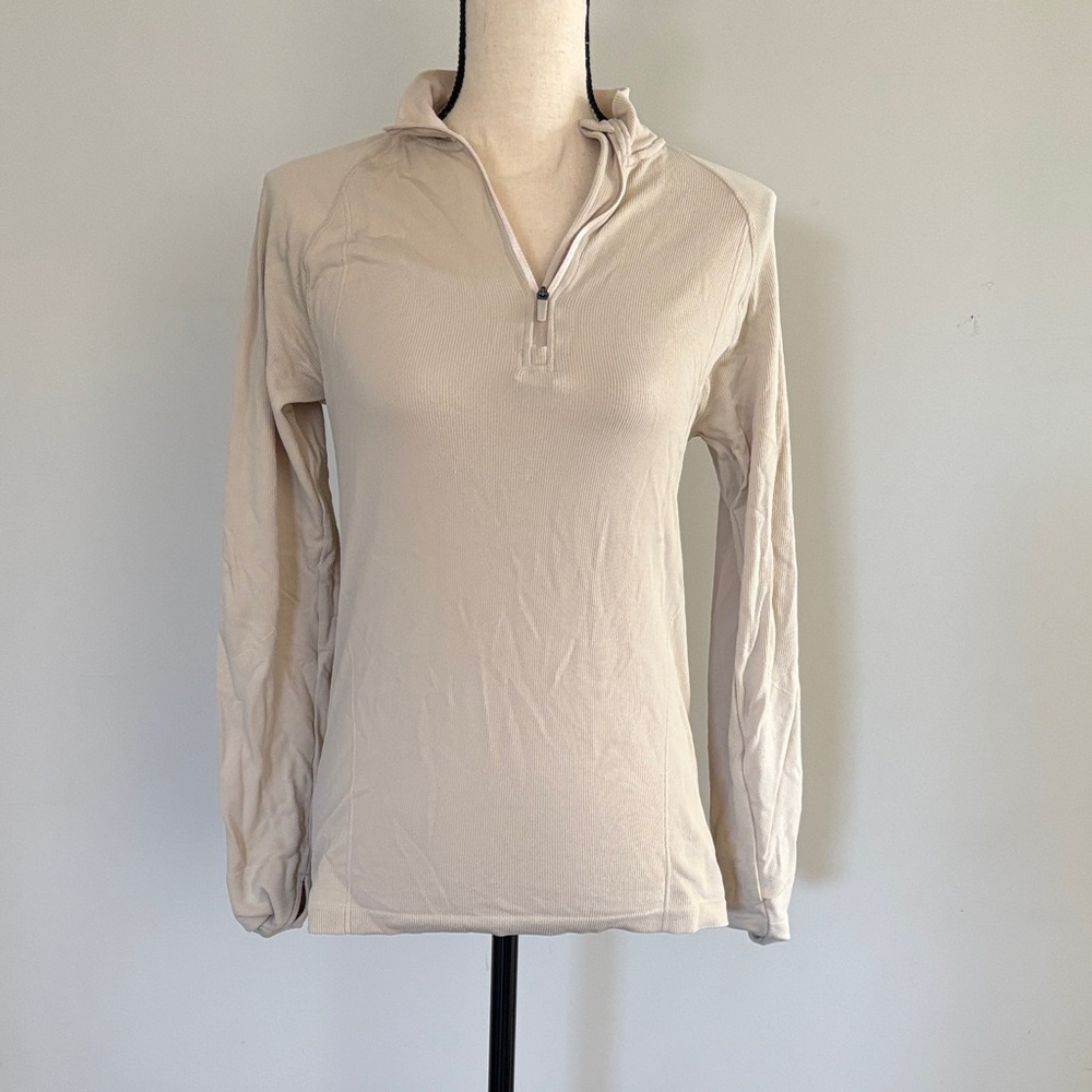 H&M Beige Long Sleeve Top